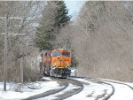 NS 310 with 3 BNSF 